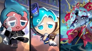 Sorbet Shark Peppermint amp Black Pearl Costume Animations  Cookie Run Kingdom [upl. by Teferi]