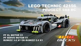 RC Motorizing with LEGO Technic 42156 PEUGEOT 9X8 [upl. by Hayidah49]