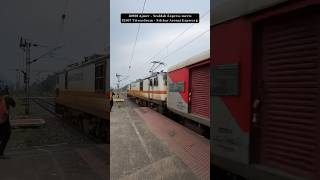 12988 Ajmer  Sealdah Express meets 12507 Trivendrum  Silchar Aronai Express 🔥 [upl. by Ahsienod]