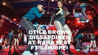 OTILE BROWN DISAPPOINTS AT RAHA FEST WITH HIS PERFORMANCE  Fans Boo him Apologizes Sanaipei Tande [upl. by Llerred830]