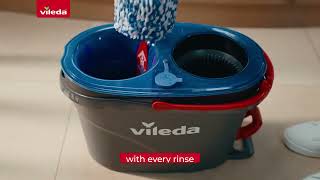 Vileda RinseClean Spin Mop and Bucket  100 separation of clean and dirty water [upl. by Ringsmuth]