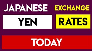 JAPANESE YEN RATES TODAY 31 October 2024 [upl. by Anais]