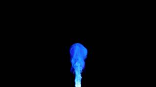 Blue Fire  Blender 3D SmokeSim [upl. by Syst]