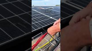 Gerenciamento de cabos de usina solar fotovoltaica ☀️energiasolar usinasolar solarfotovoltaica [upl. by Tessil912]