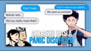 Akaashi has a panic disorder BokuAka  Haikyuu text video [upl. by Marline510]