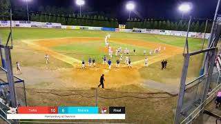 Harrisonburg Turks at Staunton Braves First pitch at 730 [upl. by Nojid]