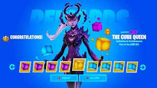 The Cube Queen Fortnite Skin All Styles Showcase Wrath of the Cube Queen [upl. by Bergmann]