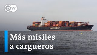 Ataques de la milicia hutí de Yemen en el mar Rojo amenazan el comercio marítimo global [upl. by Ahsikahs]