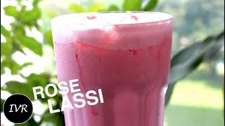 Rose Lassi Recipe  ठण्डी लस्सी गर्मियों के लिए  Summer Drink  रोज लस्सी  Meethi Dahi Lassi [upl. by Eimmit]