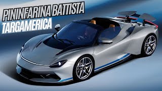 Pininfarina Battista Targamerica Debuts As OneOff OpenTop EV Hypercar [upl. by Eniamraj]