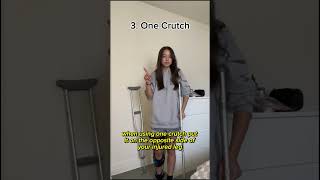 Crutch Chronicles Tips for the Newbie  aclsurgeryrecovery kneerehabilitation [upl. by Ezmeralda]