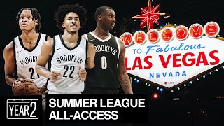 NBA Summer League AllAccess with Noah Clowney Dariq Whitehead and Jalen Wilson  Year 2 [upl. by Nylidam]