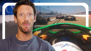 IndyCar Driver Reacts to St Petersburg Grand Prix  Romain Grosjean [upl. by Nivart]