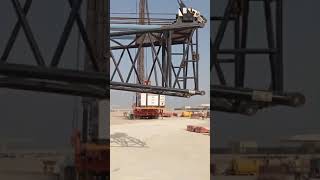 Crawler crane unloading Assembly area rasal Khair pailing work maadeen [upl. by Nagaek]