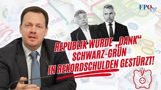 Republik wurde „dank“ SchwarzGrün in Rekordschulden gestürzt [upl. by Nifares]