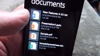 Windows Phone 8 1  Official File Manager Walkthrough [upl. by Irolam979]