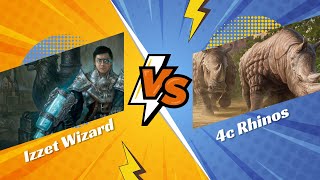 Izzet Wizards vs 4 Color Rhinos  Modern Gameplay [upl. by Venus]