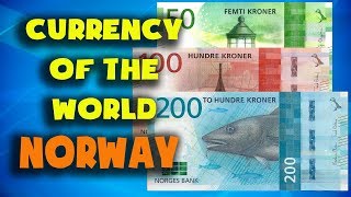 Currency of the world  Norway Norwegian krone Norwegian banknotes and Norwegian coins [upl. by Hsara]