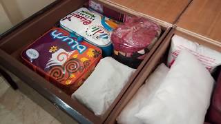 Bed Box Organization How To Organize Bed Box DiwanUnder Bed [upl. by Eniamrehc]