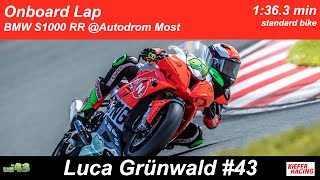 Most Onboard Lap  BMW S1000 RR  1363  Luca Grünwald [upl. by Verneuil346]