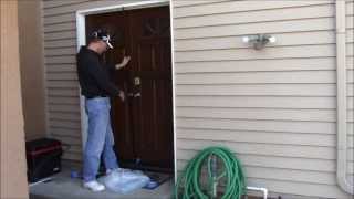 Installing a T Astragal on a Dual Front Door [upl. by Rodama]