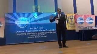 Best Winning Toastmaster Evaluation Divisional Contest [upl. by Rollo832]