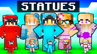 Minecraft CRAZY FAN GIRL FRIEND STATUE House Battle [upl. by Amanda]