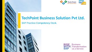 TECHPOINT BSPL SAP Gold Partner Corporate DeckFull [upl. by Chaddy]