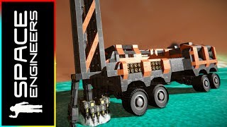 Mobile Drilling Rig  Space Engineers Vanilla  DLC [upl. by Janina]