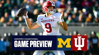 College Football Week 11 No 8 Indiana vs Michigan  Game Preview [upl. by Jonette]