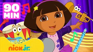 Dora the Explorer  Dora the Explorer Muziekmarathon2  90 Minuten Compilatie  Nick Jr Nederlands [upl. by Ledoux]