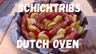 Schicht Spareribs mit Gemüse im Dutch Oven [upl. by Alyosha]