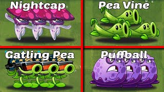 Random 4 Team Best Plants PEA  Poison  Mushroom  Who Will Win  PvZ 2 Team Plants vs Team Plants [upl. by Liggitt]