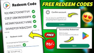 100 Free Redeem Code For Google Playstore At ₹0 How To Get Free Redeem Code  Free Redeem Code [upl. by Mrots]