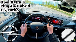 Opel Astra L 16 Turbo PlugInHybrid  180PS Top Speed Drive on German Autobahn [upl. by Ileyan317]