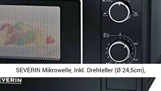 SEVERIN Mikrowelle Inkl Drehteller Ø 245cm 700W MW 7897 [upl. by Retrac]