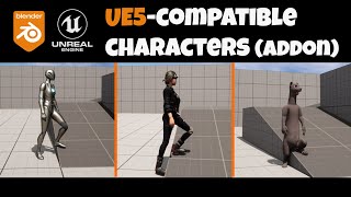 Blender addon Rig any character with the UE5 MannyQuinn skeleton [upl. by Jeavons250]