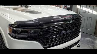 WeatherTech Stone and bug deflector 2022 Ram 1500 [upl. by Egnalos]