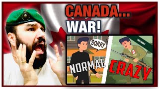 Canadians Change When they Hear the Word “War” Royal Marine Reacts [upl. by Suilienroc]