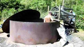 Unloading a Charcoal Kiln After a Burn [upl. by Comethuauc]