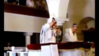 Rosh Hashanah 2007Shofar blowing at the Synagogue of Chalkis Greece [upl. by Ennahoj311]