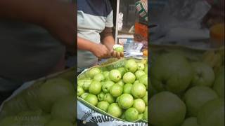 Tasty Guava Chaat  guava guavachaat peyaramakha streetfood food foodie fruit fruitcutting [upl. by Nyltiak]