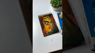 Maa Durga drawing 🙏🏻✨ maadurga durgapuja shorts drawing howtodraw kiratjotsingharts art [upl. by Levi]