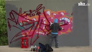 GraffitiKunst Kiel Hier darf ab sofort legal gesprüht werden [upl. by Eile]