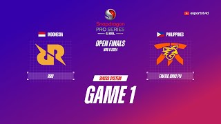 RRQ Hoshi vs Fnatic ONIC PH GAME 1 Snapdragon Pro Series Season 6  RRQ VS FNOP ESPORTSTV [upl. by Nerro]