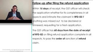 HOW TO FILE GST REFUND RFD01 amp RFD01A FORM [upl. by Ycaj]