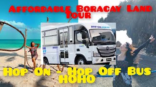 Hop onHop Off Bus Boracay Affordable Land Tour 🇵🇭 Filipina Solo Traveler [upl. by Eemiaj]