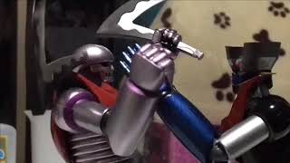 Mazinger z vs garada k7 Stop motion [upl. by Essilevi348]