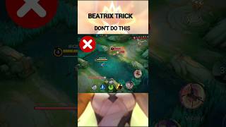 BEATRIX TRICK 😳 mlbb ytshorts mobilelegends beatrix reelsyoutube trending [upl. by Ahtanaram]