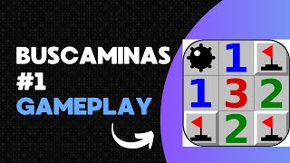 Buscaminas Gameplay 1 Nivel principiante [upl. by Strickman87]